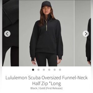 Lululemon Scuba Oversized Funnel-Neck Half Zip *Long